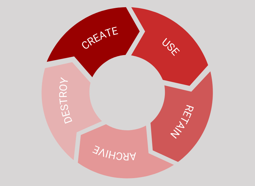 infographic showing document storage process